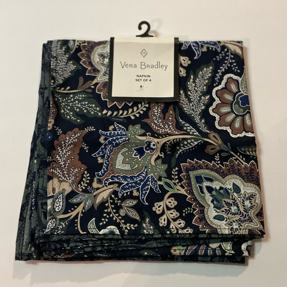 Vera Bradley Java Navy Camo Napkins